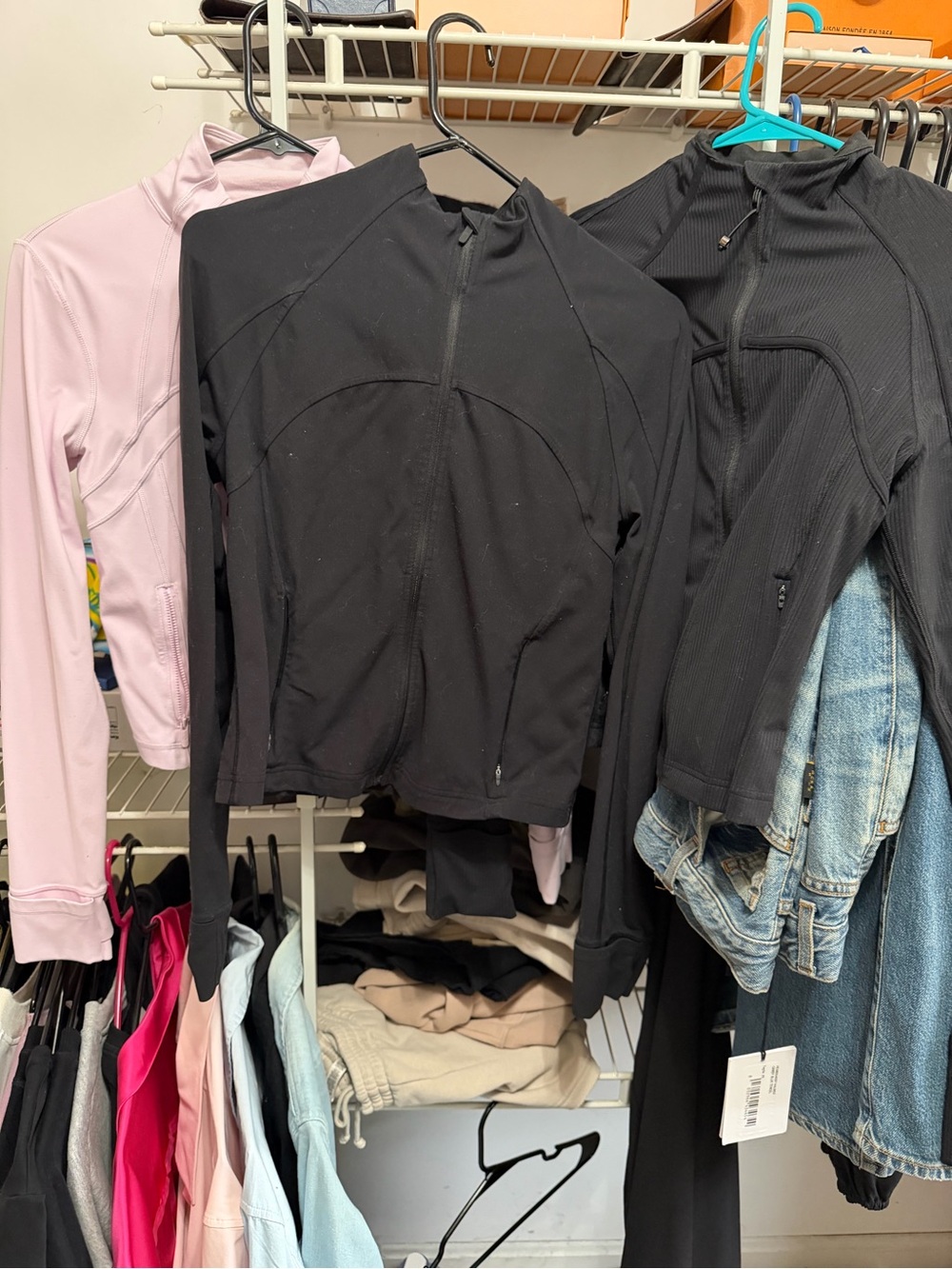 lululemon athletica Women's Black and Light Pink Utility Jackets (3)